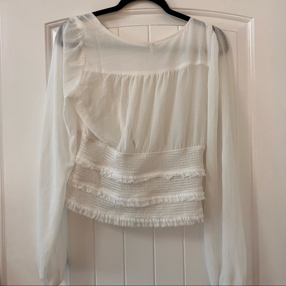 Free People Lolita Smocked Blouse - Picture 3 of 4